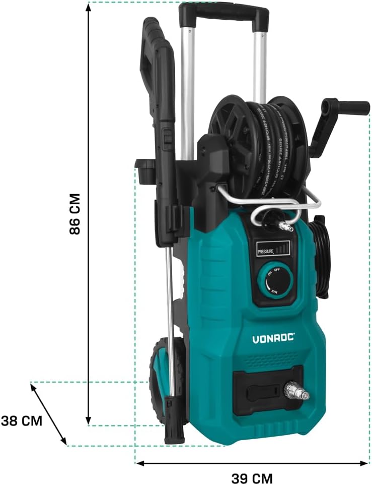 VONROC Hochdruckreiniger - inkl Druckregler - Afbeelding 4