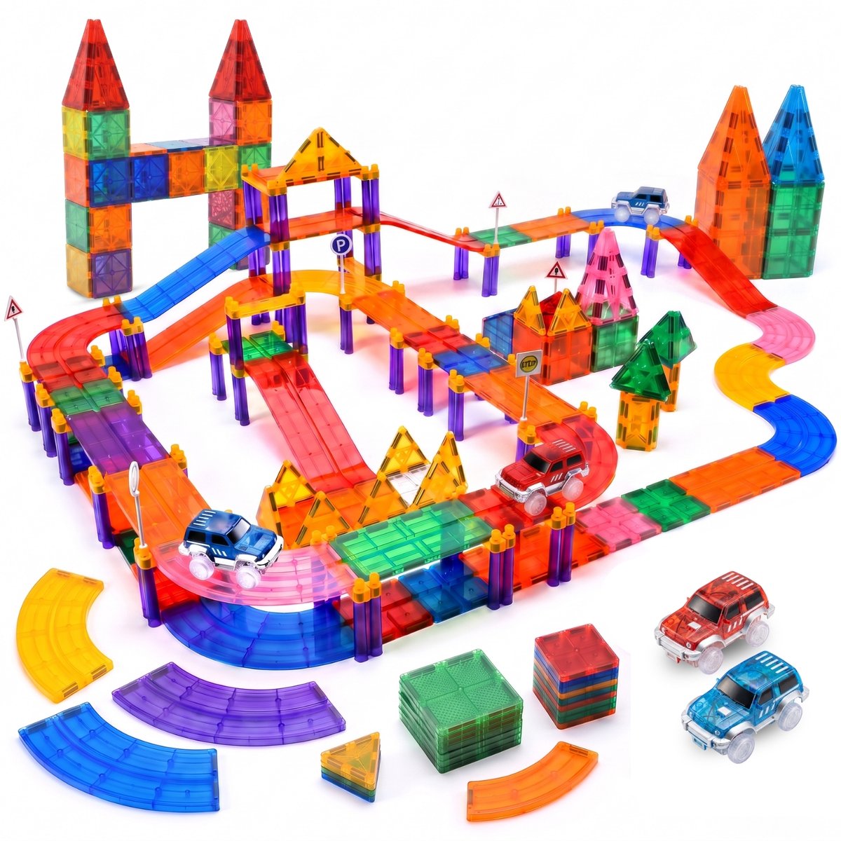Cubi-Doo Magnetic Tiles Racebaan